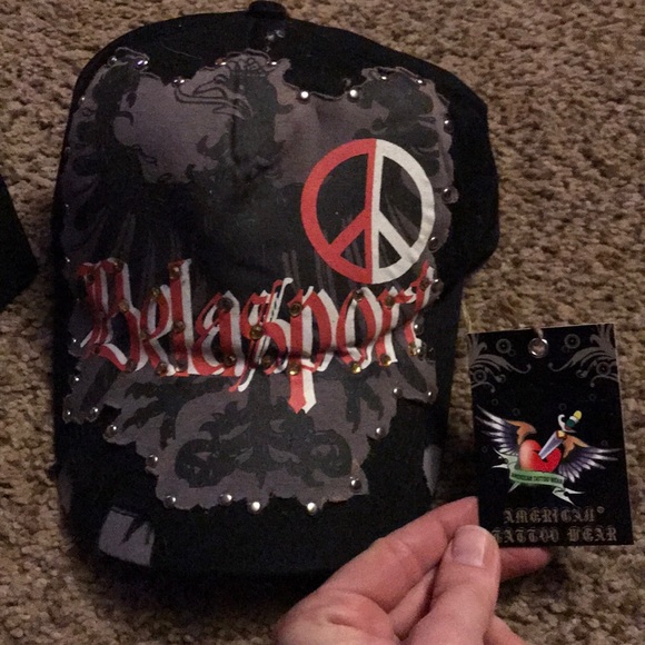 Belasport black ball cap American Tattoo Wear - Picture 1 of 3